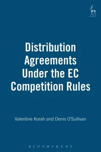 Distribution Agreements Under the EC Competition Rules_cover