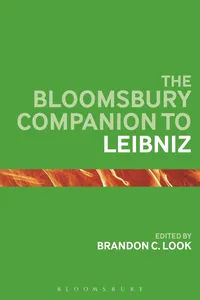 The Bloomsbury Companion to Leibniz_cover