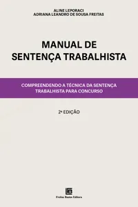 Manual de Sentença Trabalhista - 2ª ED._cover