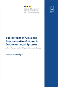 The Reform of Class and Representative Actions in European Legal Systems_cover