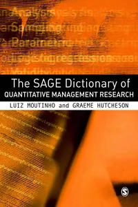 The SAGE Dictionary of Quantitative Management Research_cover