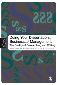 Doing Your Dissertation in Business and Management_cover
