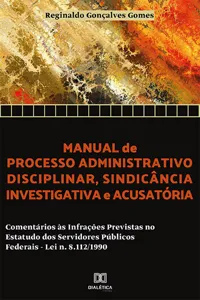 Manual de processo administrativo disciplinar, sindicância investigatória e acusatória_cover