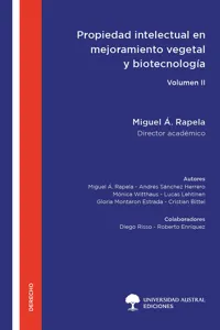 Propiedad intelectual en mejoramiento vegetal y biotecnología - Volumen II_cover