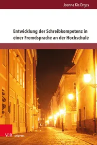 Entwicklung der Schreibkompetenz in einer Fremdsprache an der Hochschule_cover