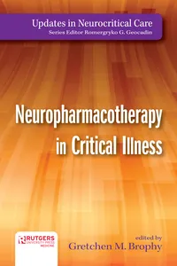 Neuropharmacotherapy in Critical Illness_cover