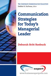 Communication Strategies for Today's Managerial Leader_cover