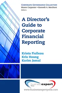 A Director's Guide to Corporate Financial Reporting_cover