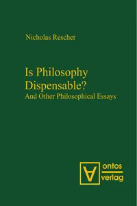 Is Philosophy Dispensable?_cover