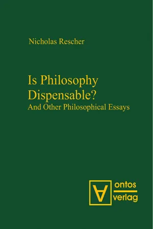 Is Philosophy Dispensable?