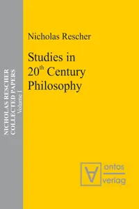 Studies in 20th Century Philosophy_cover