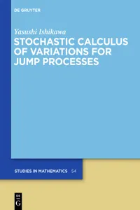 Stochastic Calculus of Variations for Jump Processes_cover