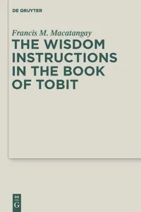 The Wisdom Instructions in the Book of Tobit_cover