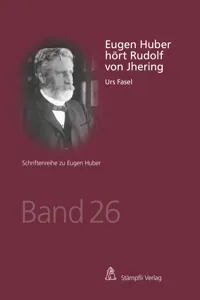 Eugen Huber hört Rudolf von Jhering_cover