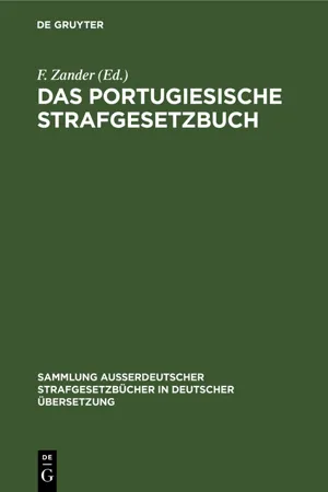 Das portugiesische Strafgesetzbuch