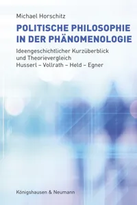 Politische Philosophie in der Phänomenologie_cover