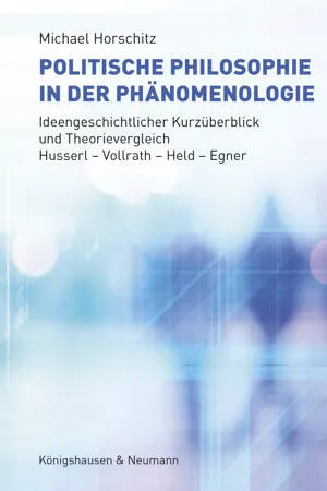 Politische Philosophie in der Phänomenologie