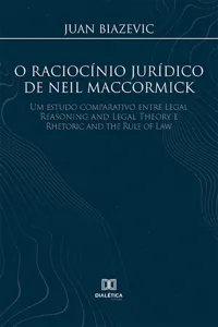 O raciocínio jurídico de Neil MacCormick_cover
