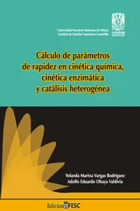 Cálculo de parámetros de rapidez en cinética química, cinética enzimática y catálisis heterogénea_cover