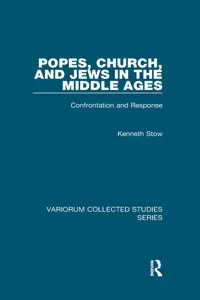 Popes, Church, and Jews in the Middle Ages_cover