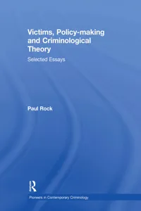 Victims, Policy-making and Criminological Theory_cover