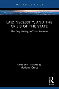 Law, Necessity, and the Crisis of the State_cover