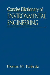 Concise Dictionary of Environmental Engineering_cover