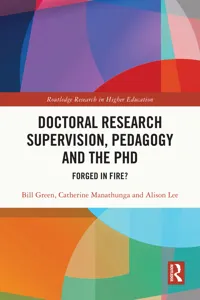 Doctoral Research Supervision, Pedagogy and the PhD_cover