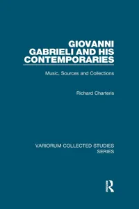 Giovanni Gabrieli and His Contemporaries_cover