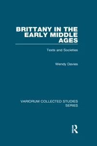 Brittany in the Early Middle Ages_cover