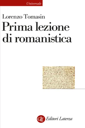 Prima lezione di romanistica