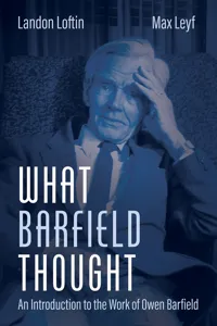 What Barfield Thought_cover