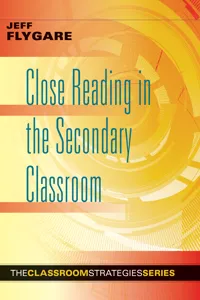 Close Reading in the Secondary Classroom_cover