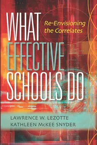 What Effective Schools Do_cover