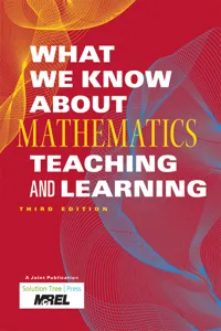 What We Know About Mathematics Teaching and Learning_cover