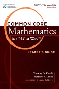 Common Core Mathematics in a PLC at Work®, Leader's Guide_cover