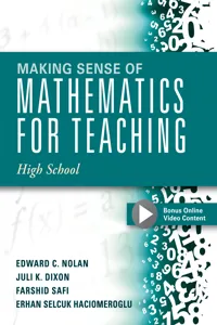 Making Sense of Mathematics for Teaching High School_cover