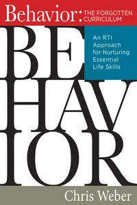 Behavior:The Forgotten Curriculum_cover