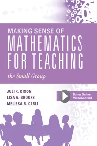 Making Sense of Mathematics for Teaching the Small Group_cover