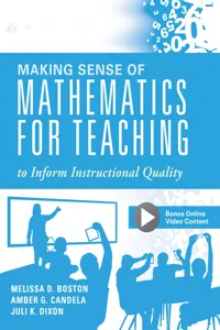 Making Sense of Mathematics for Teaching to Inform Instructional Quality_cover