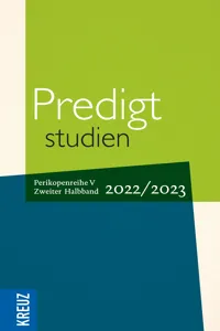 Predigtstudien 2022/2023 - 2. Halbband_cover