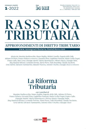 Rassegna Tributaria 1/2022. La riforma tributaria