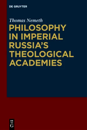 Philosophy in Imperial Russia's Theological Academies