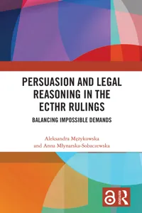 Persuasion and Legal Reasoning in the ECtHR Rulings_cover