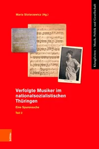 Verfolgte Musiker im nationalsozialistischen Thüringen_cover