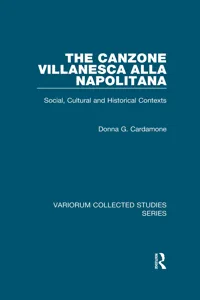 The canzone villanesca alla napolitana_cover