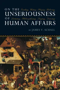 On the Unseriousness of Human Affairs_cover