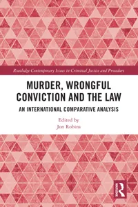 Murder, Wrongful Conviction and the Law_cover