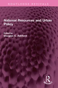 National Resources and Urban Policy_cover