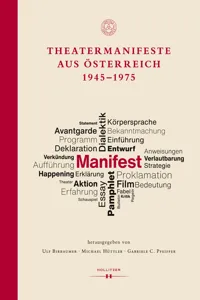 Theatermanifeste aus Österreich 1945–1975_cover